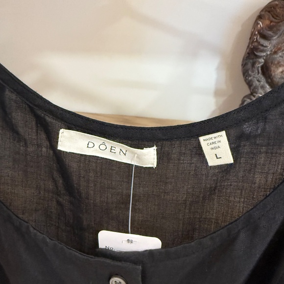 Doen Avalon Maxi Tank Dress in Black, Size Large - Picture 4 of 6